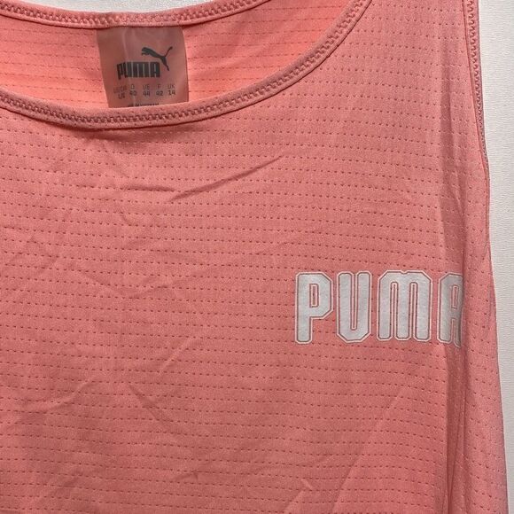 Puma Way 1 Women's Peach Lined Sleeveless Athletic Tank Top Size Large - Picture 3 of 9